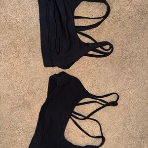 lululemon athletica Black Strappy Sports Bra